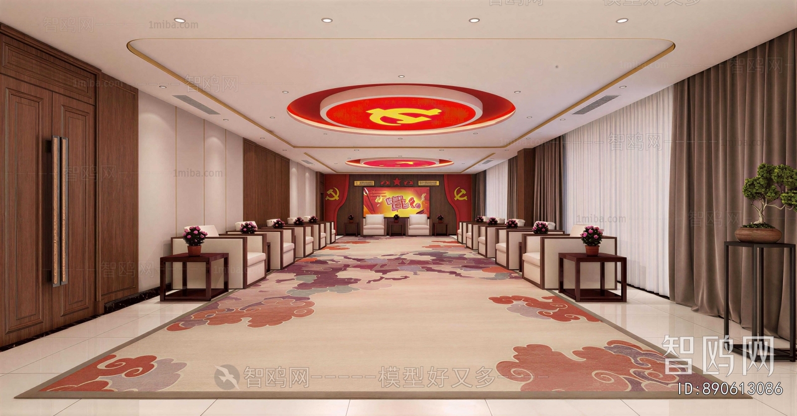 New Chinese Style Reception Room