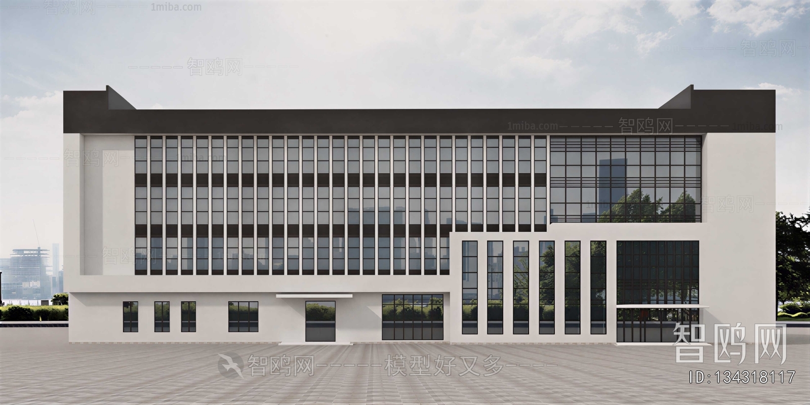 Modern Appearance Of Commercial Building