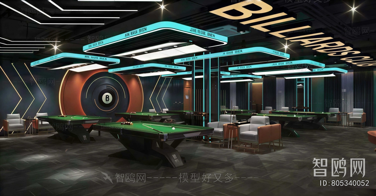 Modern Billiard Room