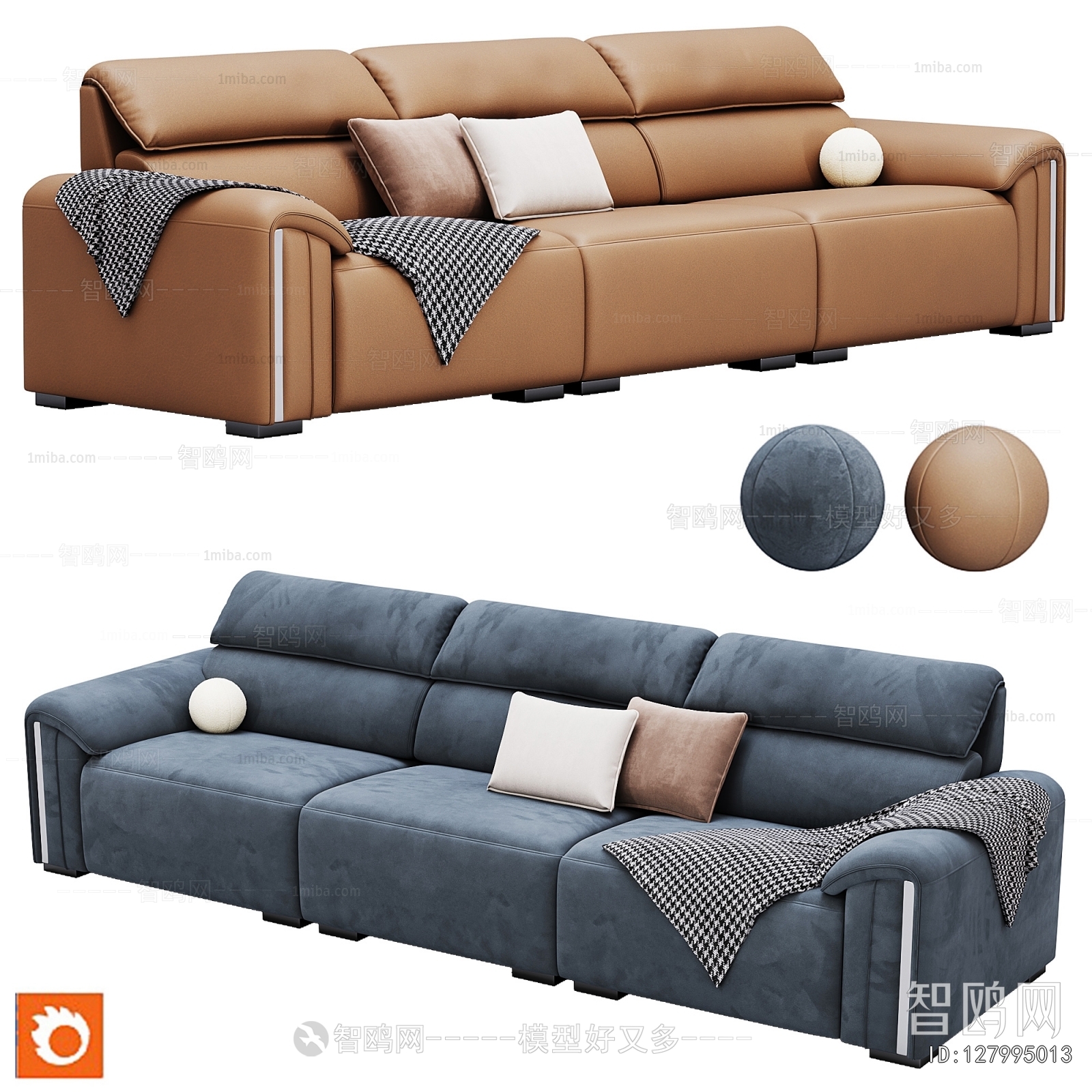 Modern Three-seat Sofa