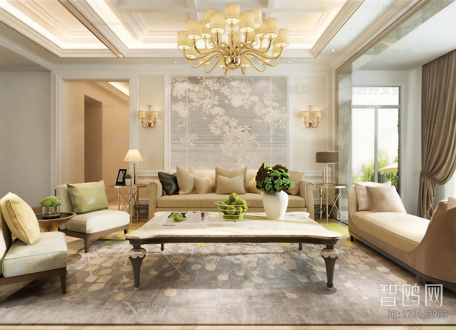 American Style A Living Room