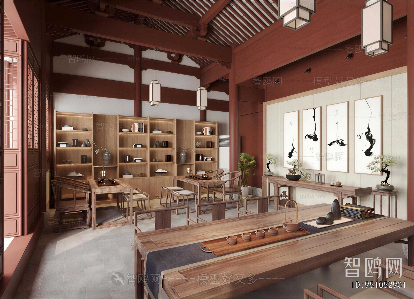 New Chinese Style Teahouse Tea House