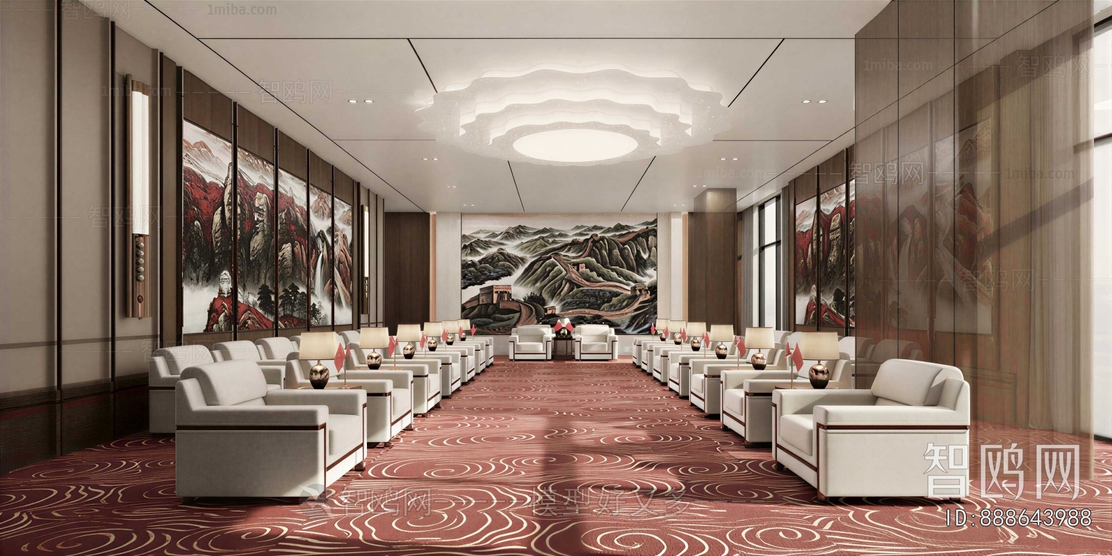 New Chinese Style Reception Room