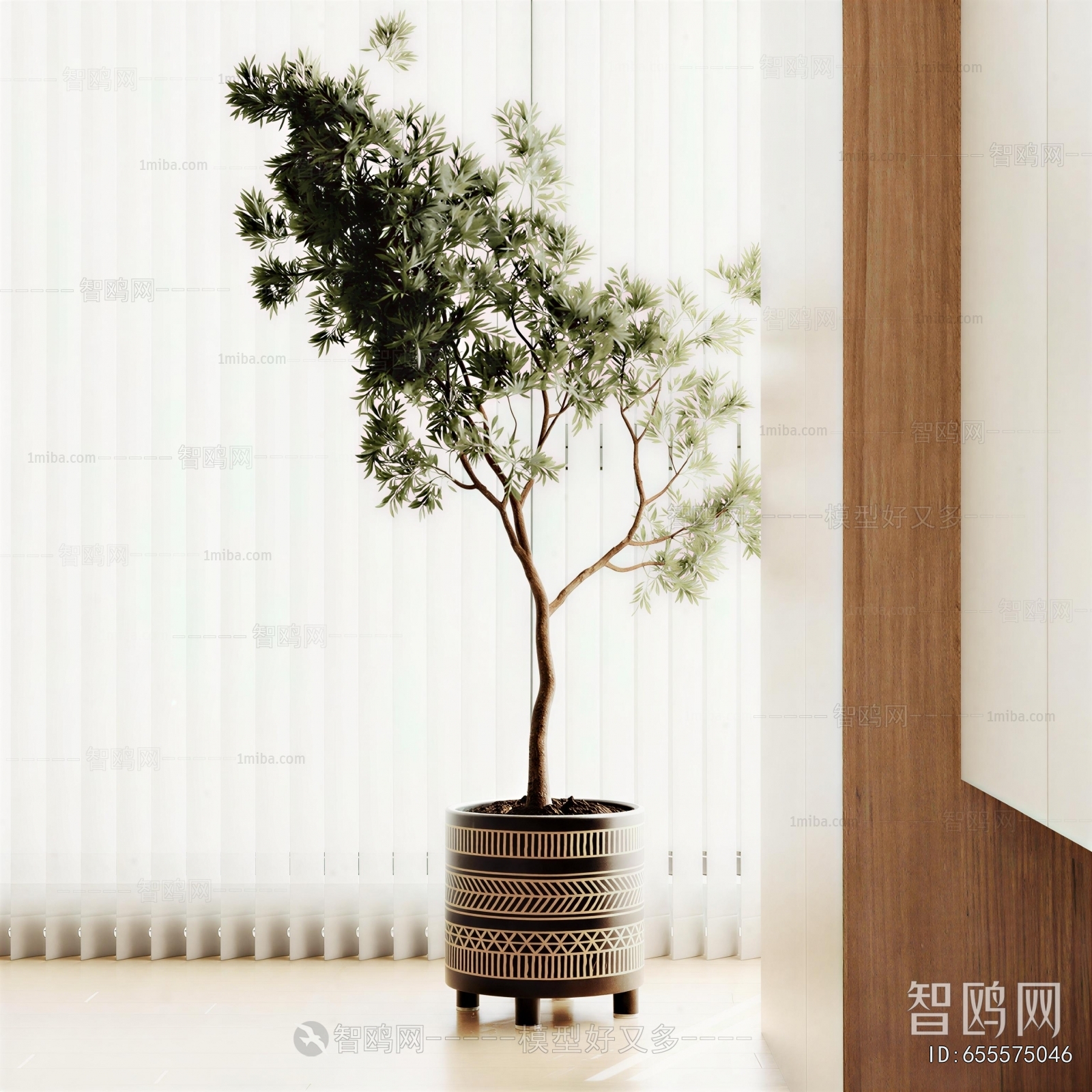 Wabi-sabi Style Ground Green Plant Potted Plants