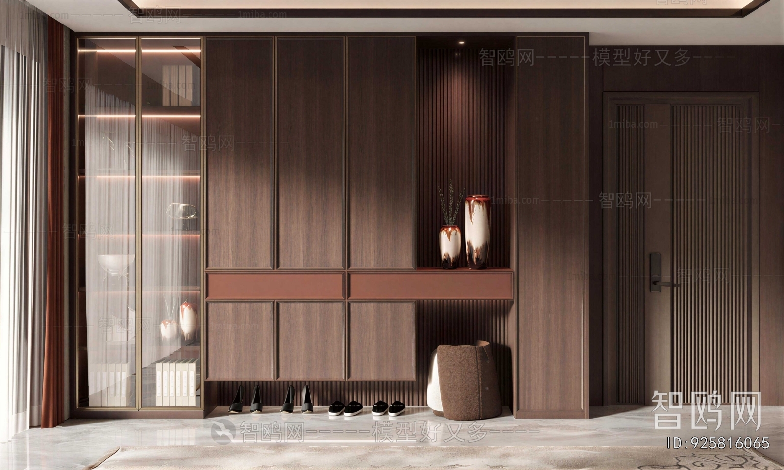 New Chinese Style Shoe Cabinet