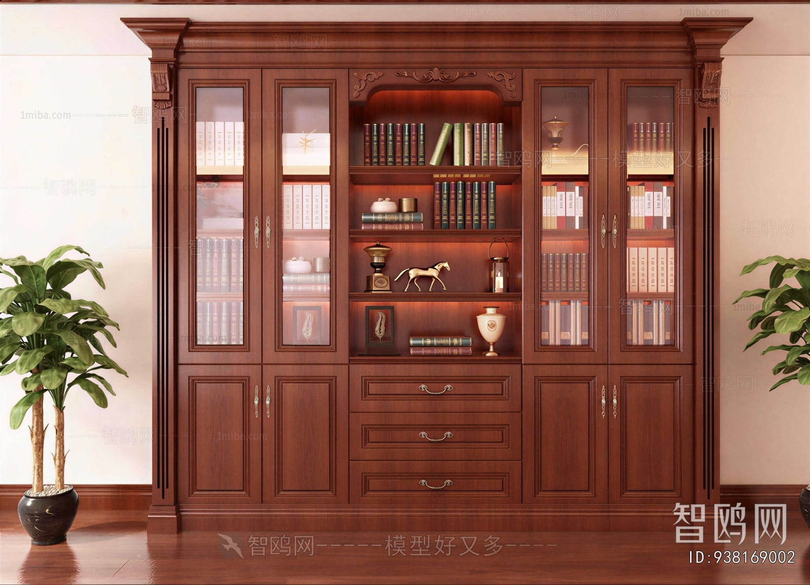New Chinese Style Bookcase