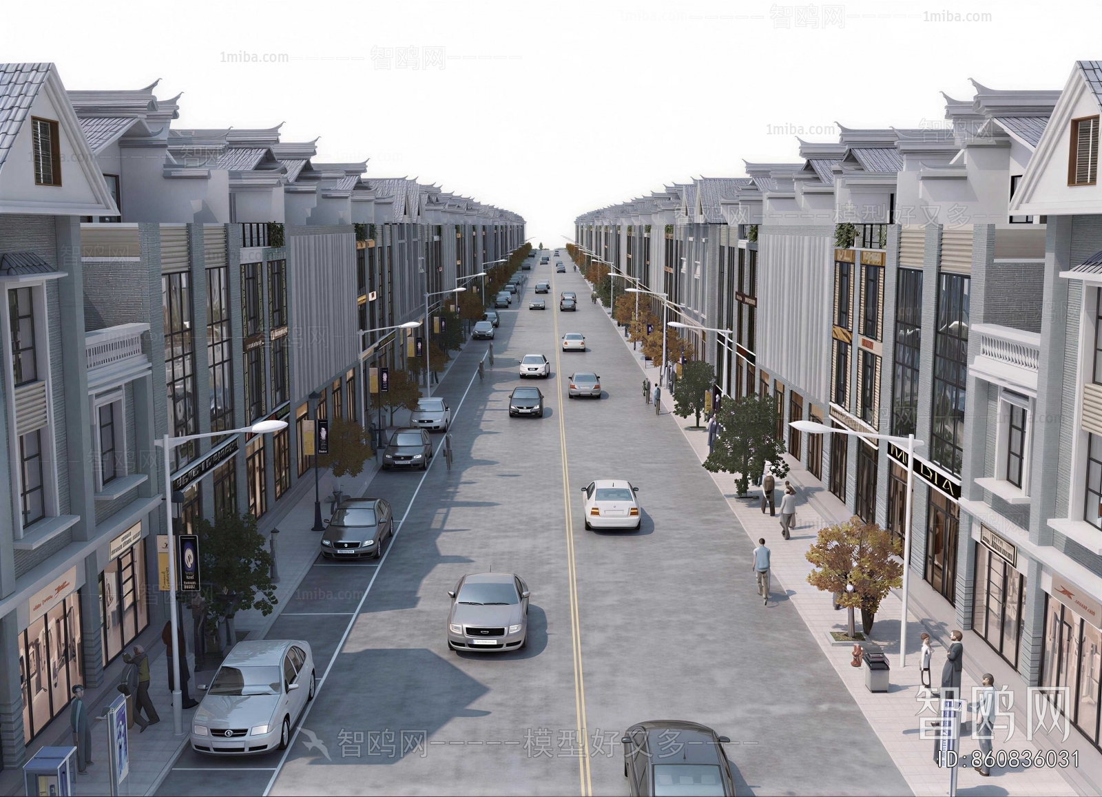New Chinese Style Commercial Street
