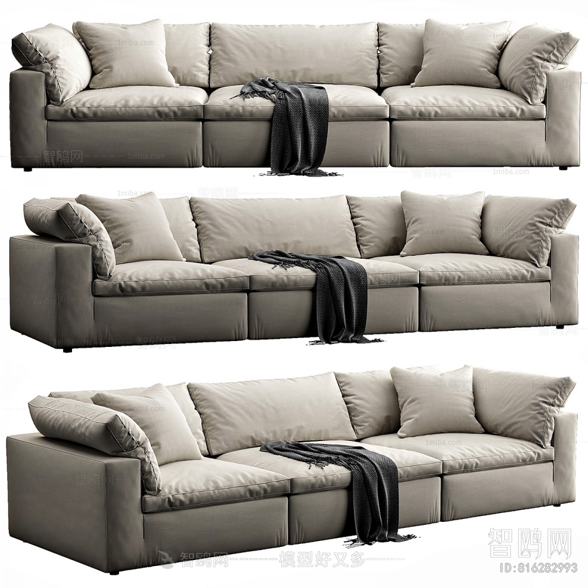 Modern Three-seat Sofa
