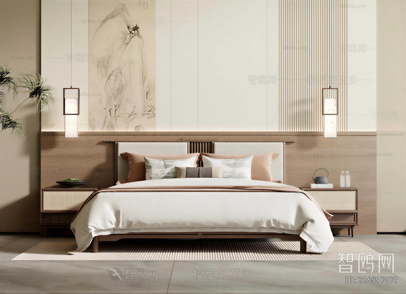 New Chinese Style Bedroom