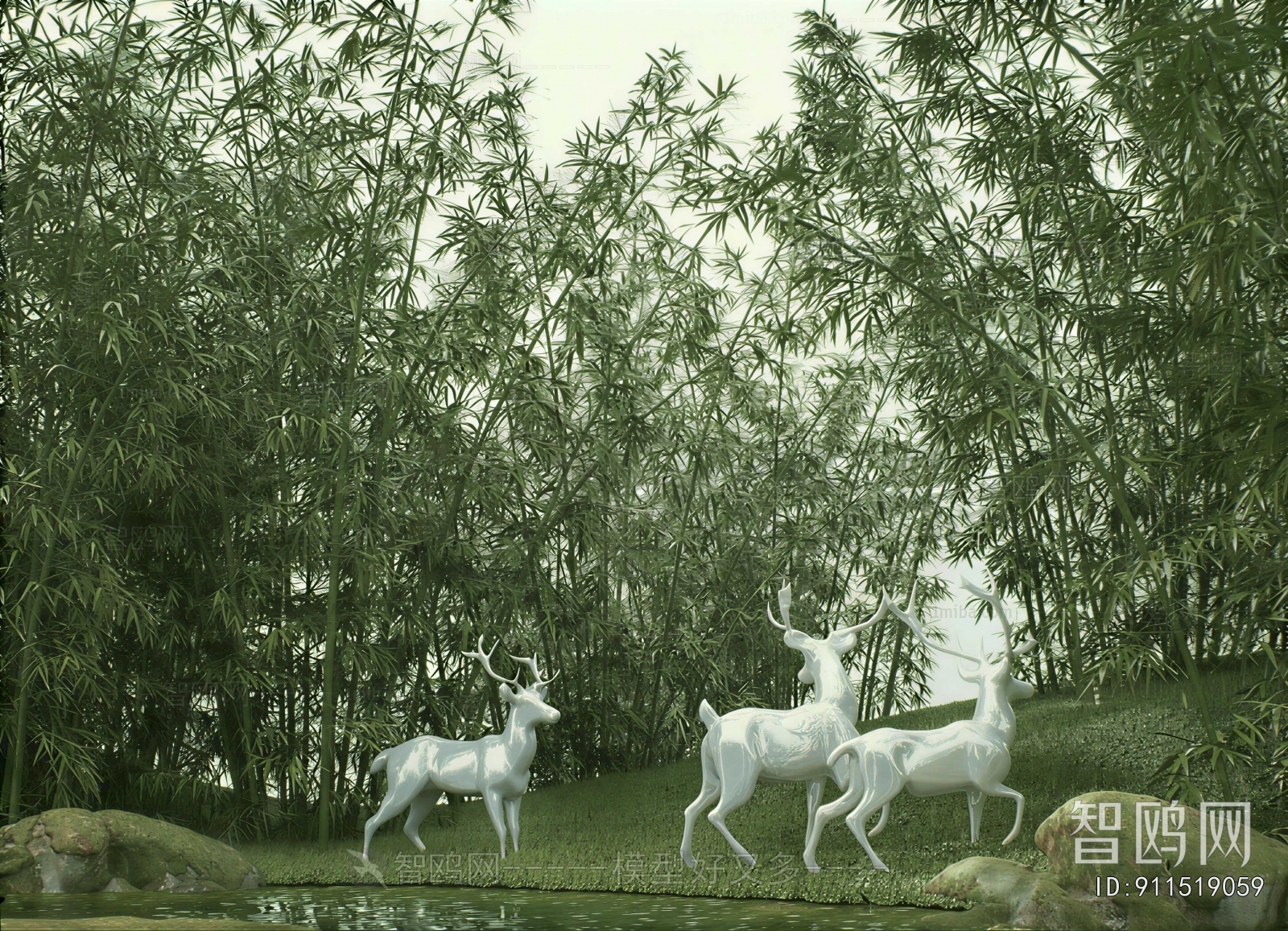 New Chinese Style Plant Landscaping