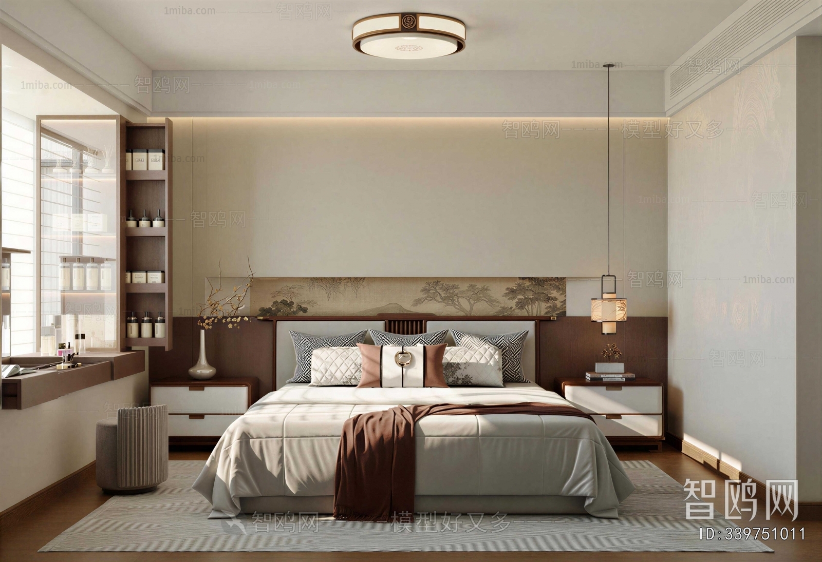 New Chinese Style Bedroom