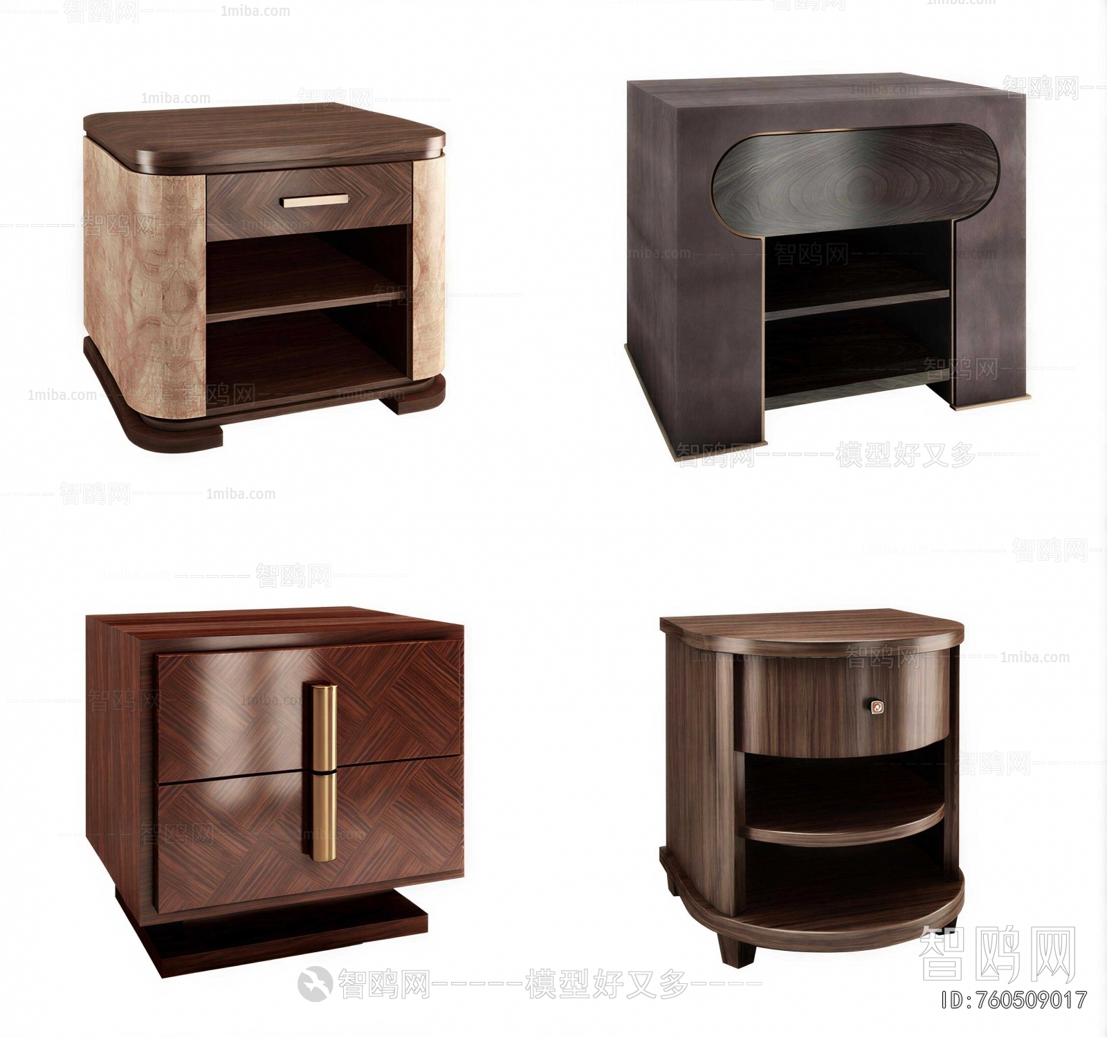 New Chinese Style Bedside Cupboard