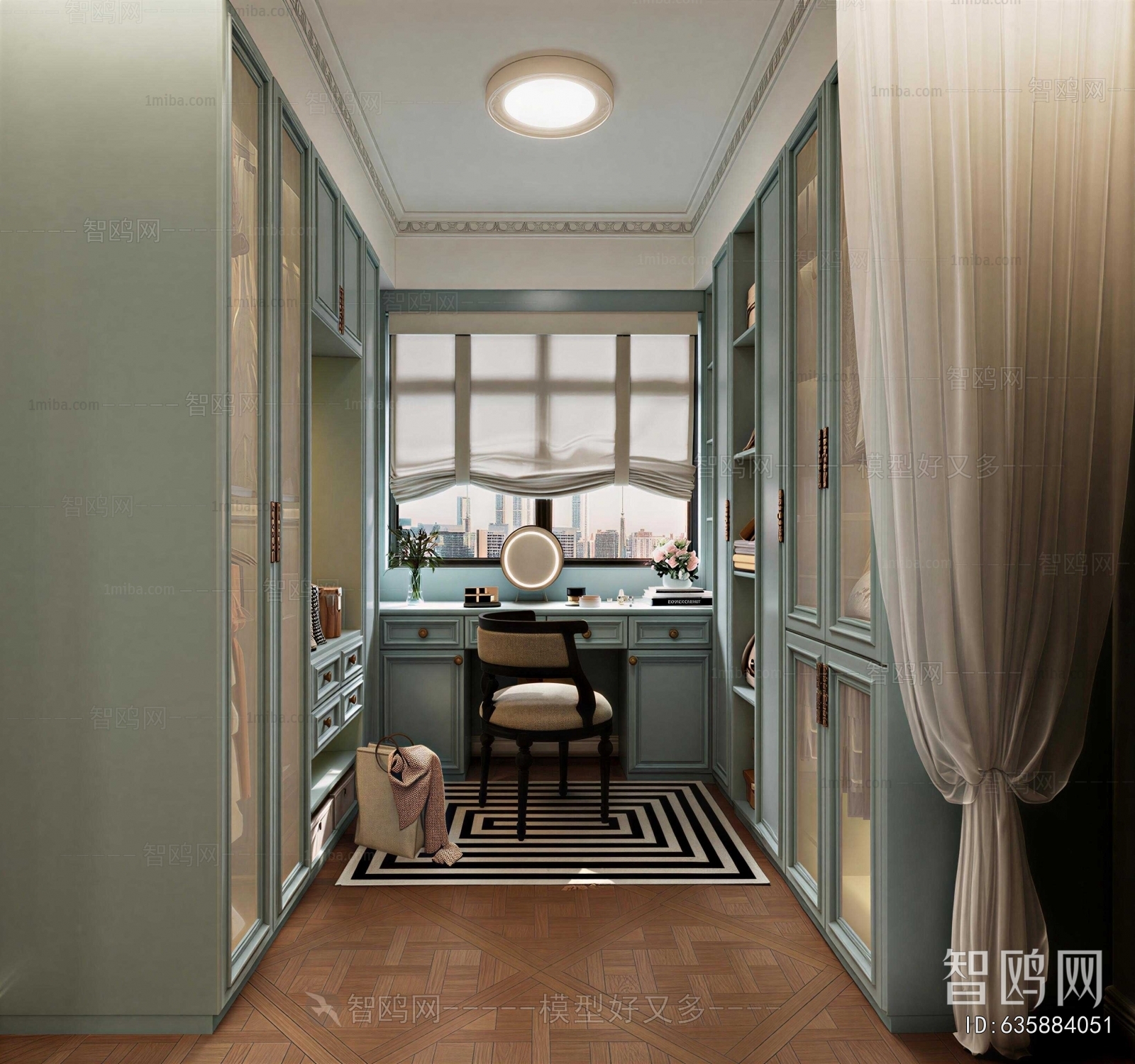 French Style Clothes Storage Area