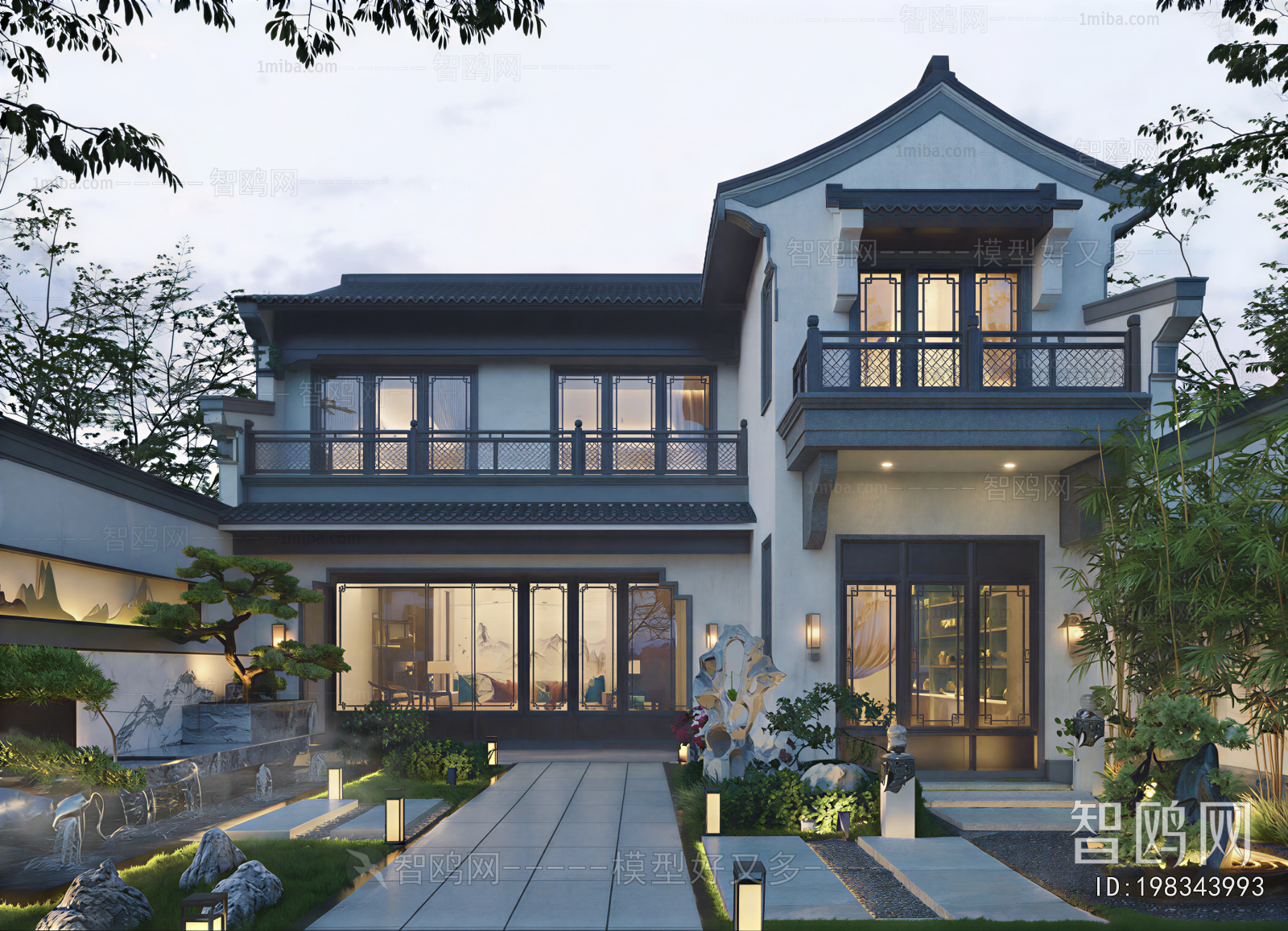 New Chinese Style Courtyard/landscape