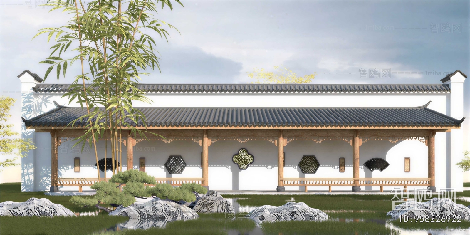 New Chinese Style Courtyard/landscape