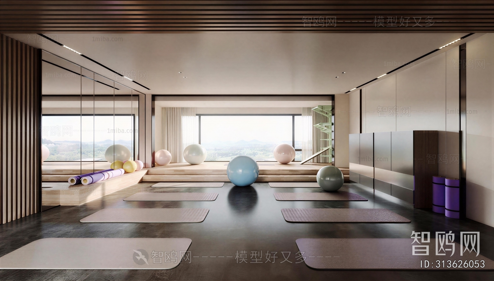 Modern Yoga Room