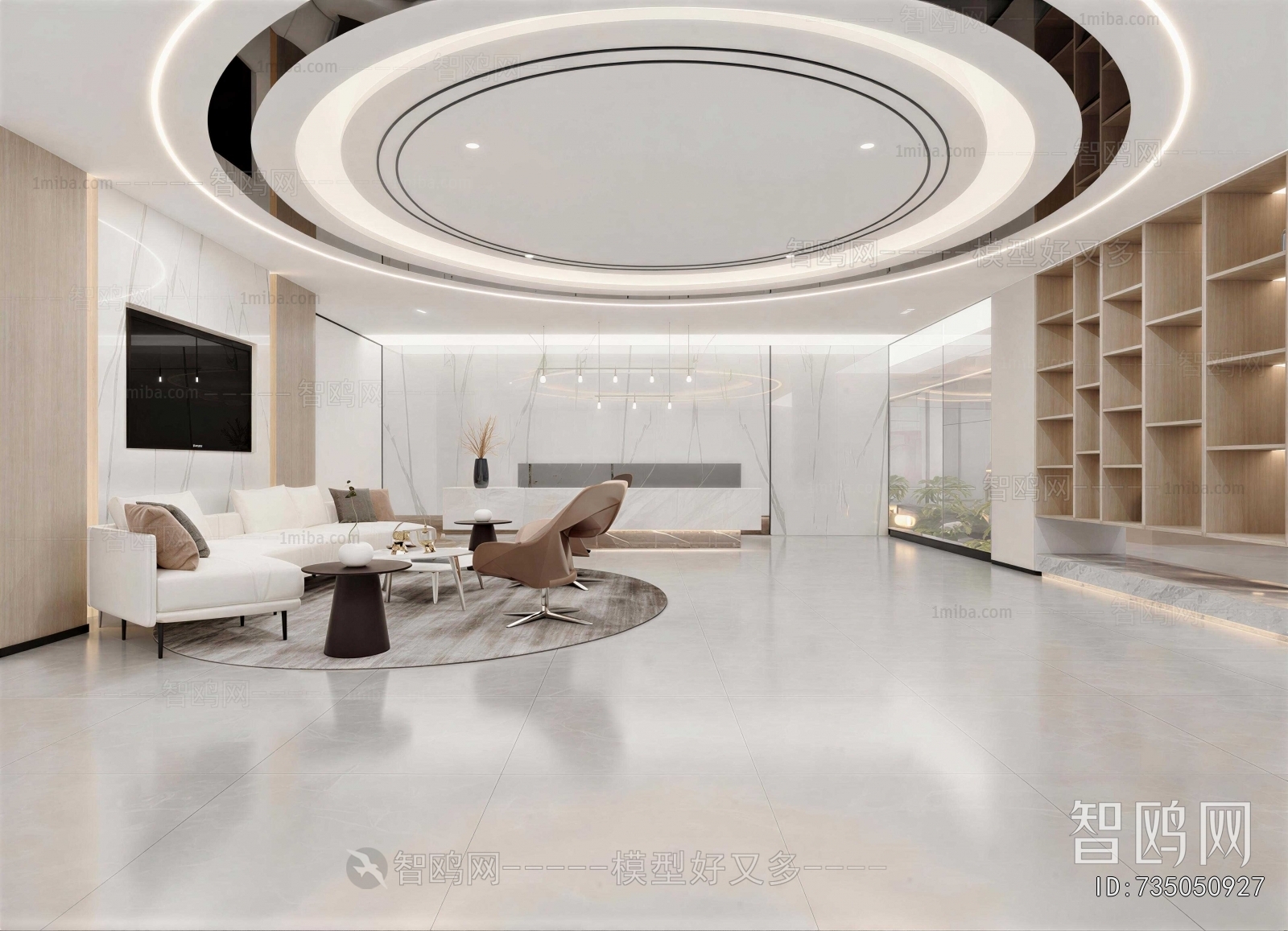 Modern Office Reception Desk