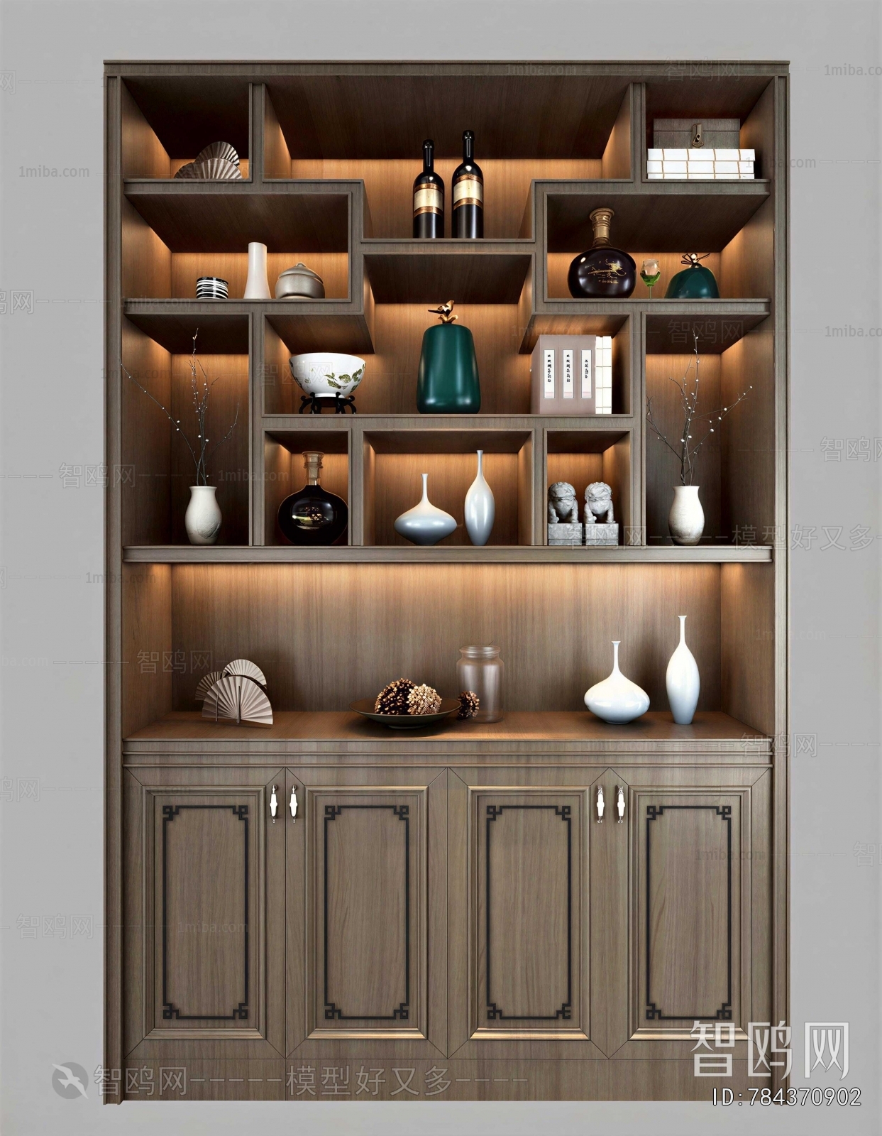 New Chinese Style Decorative Cabinet