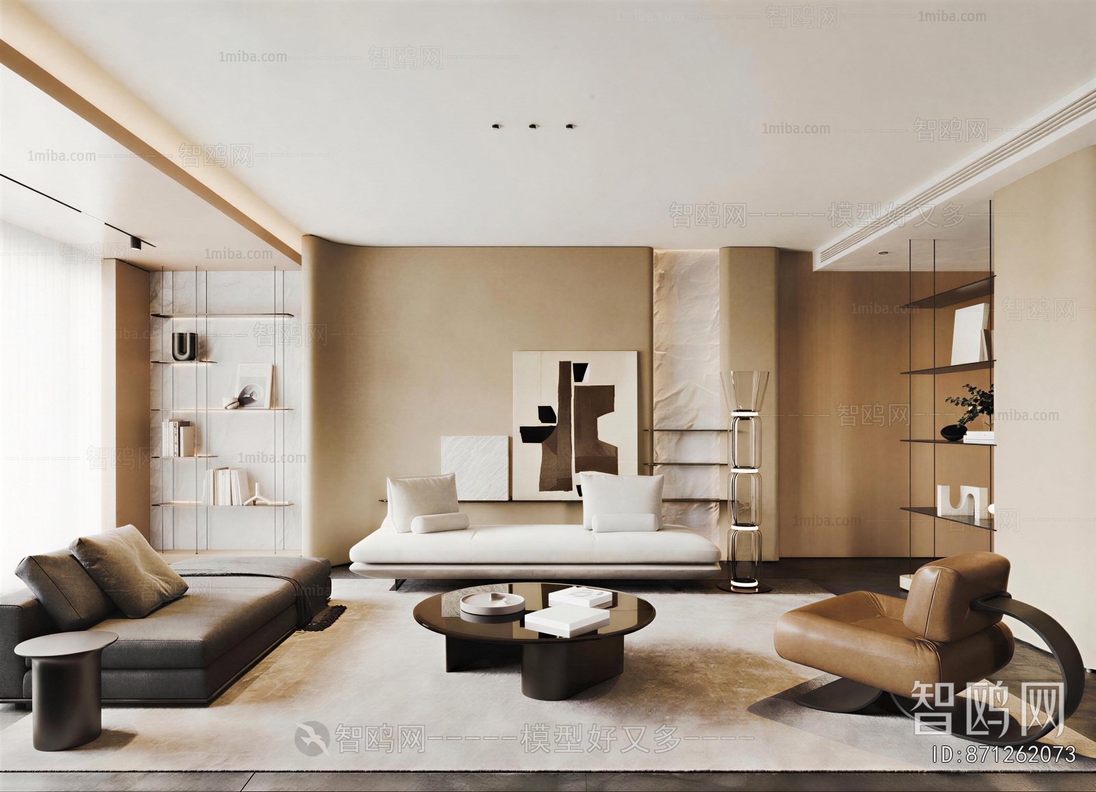 Wabi-sabi Style A Living Room