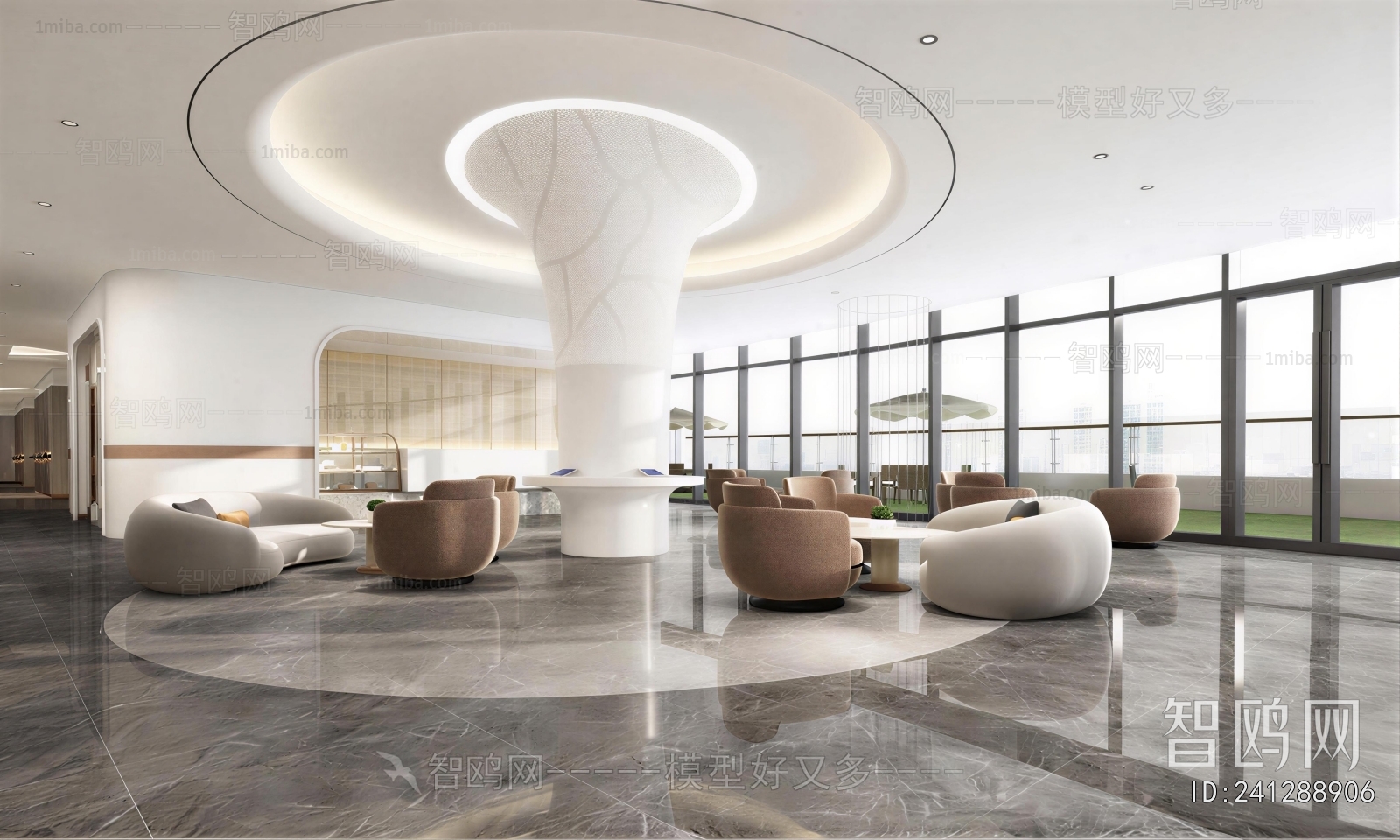 Modern Office Reception Desk