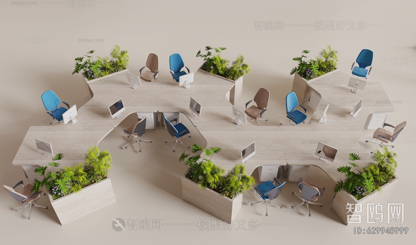 Modern Office Desk And Chair