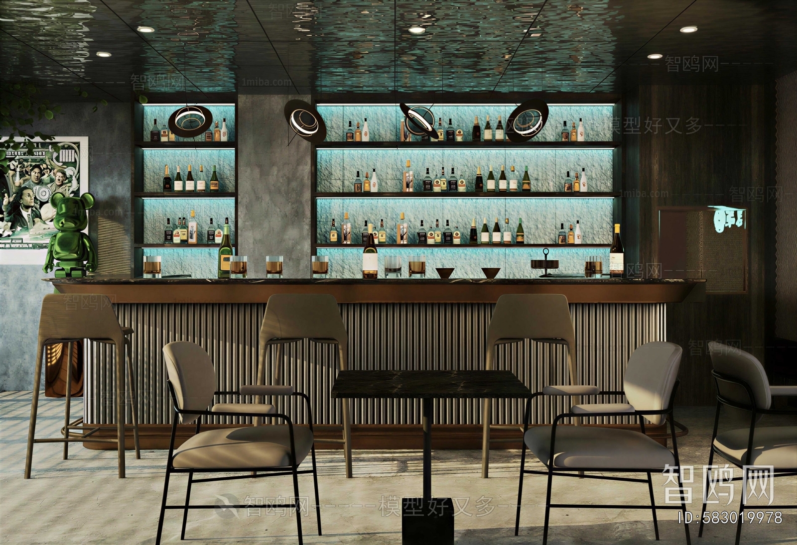 Industrial Style Bar
