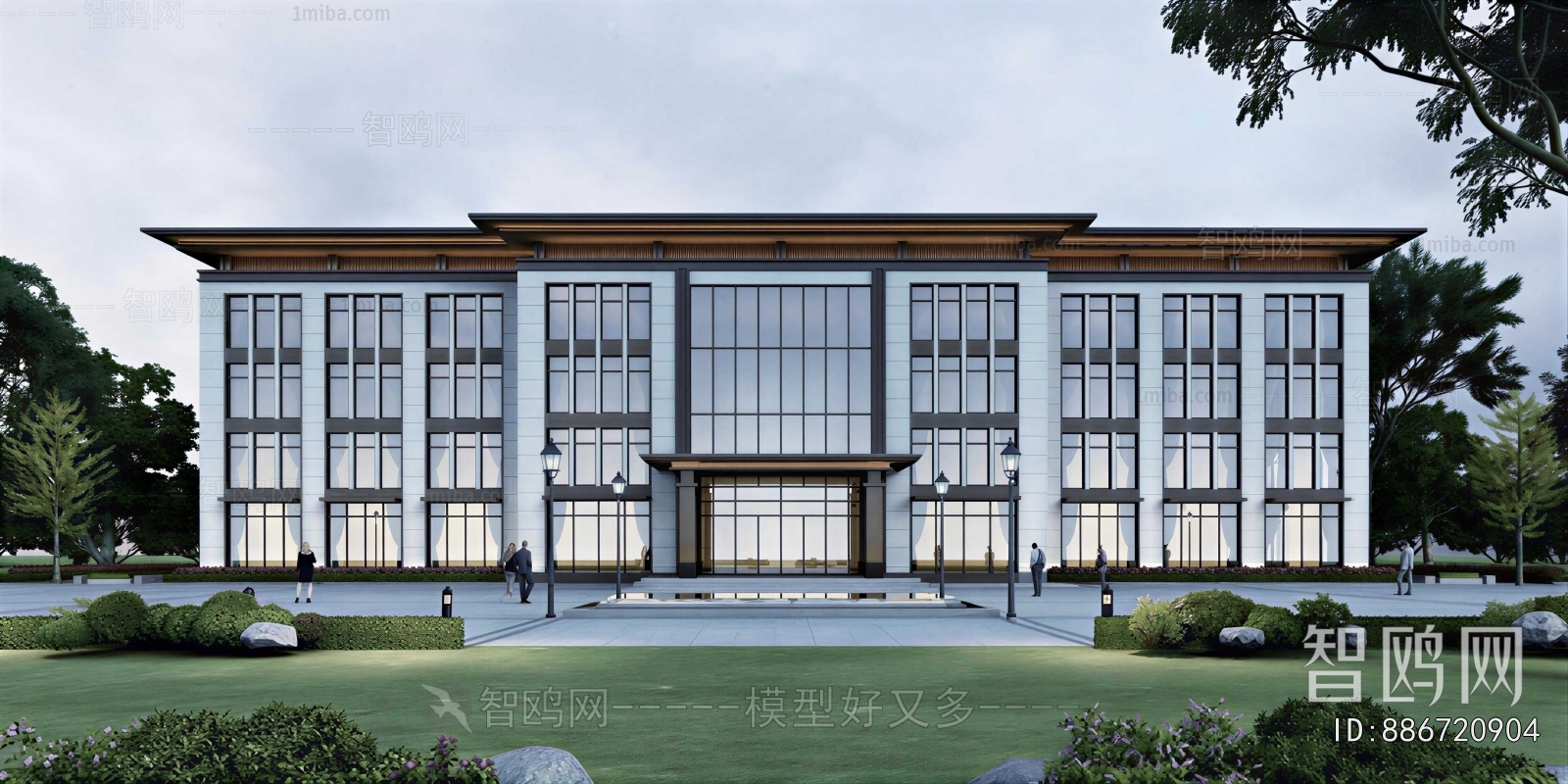 New Chinese Style Building Appearance