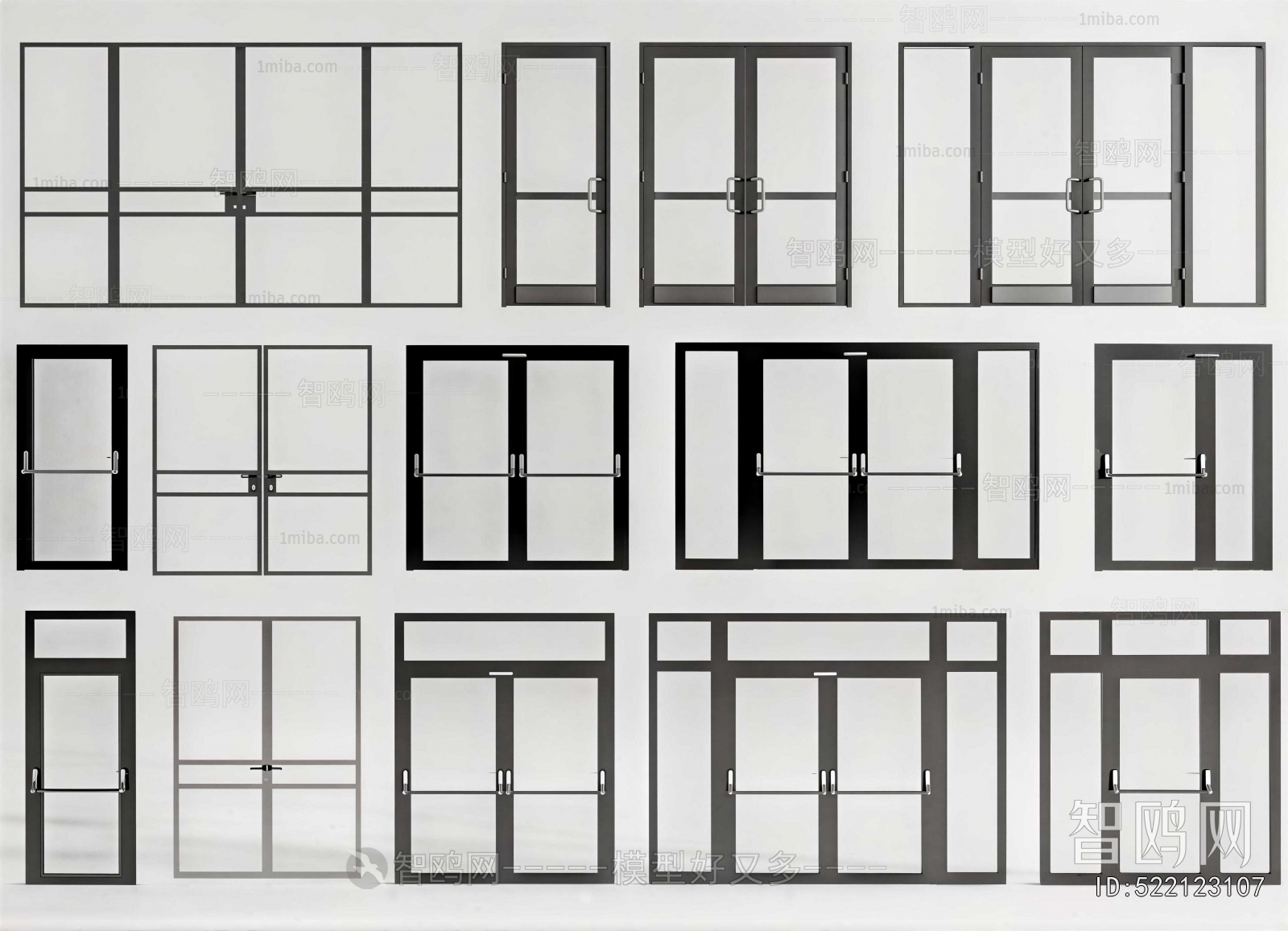 Industrial Style Double Door