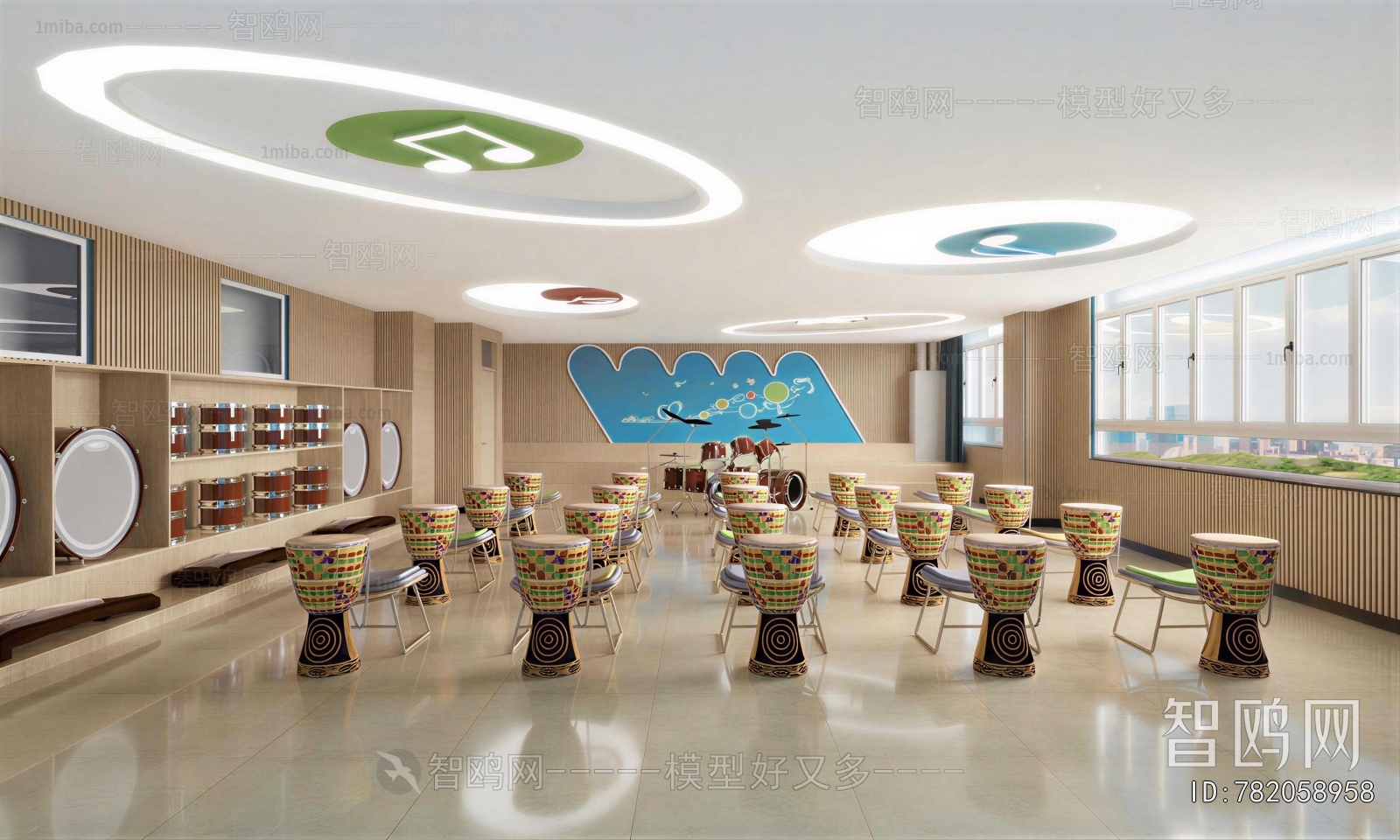 Modern Music Room