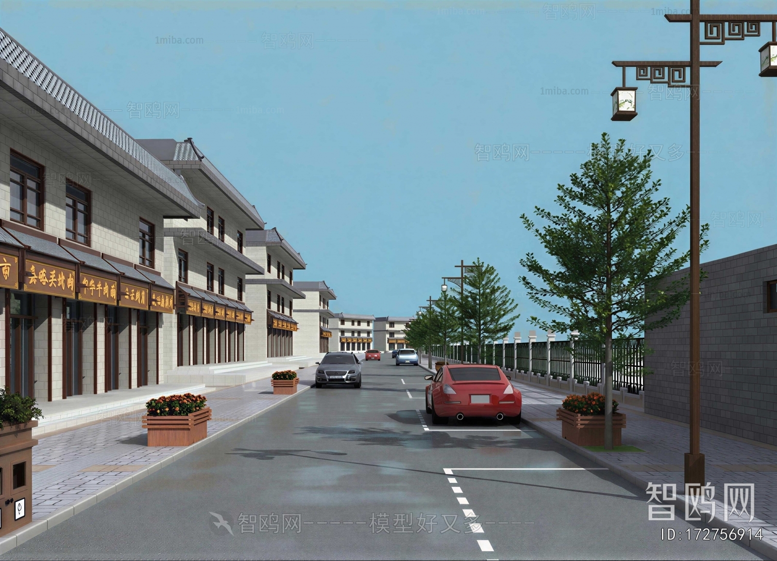 New Chinese Style Commercial Street