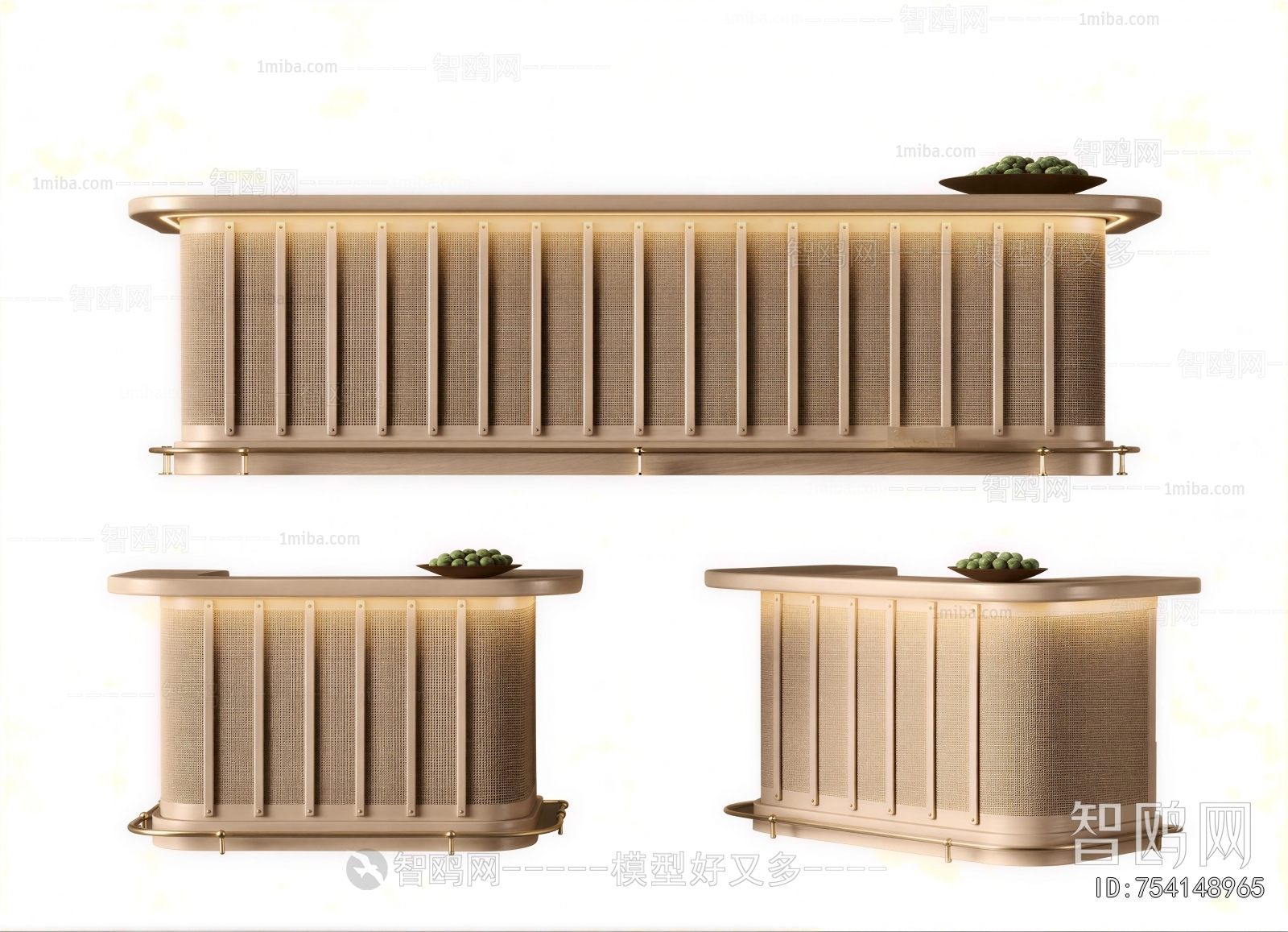 Wabi-sabi Style Reception Desk