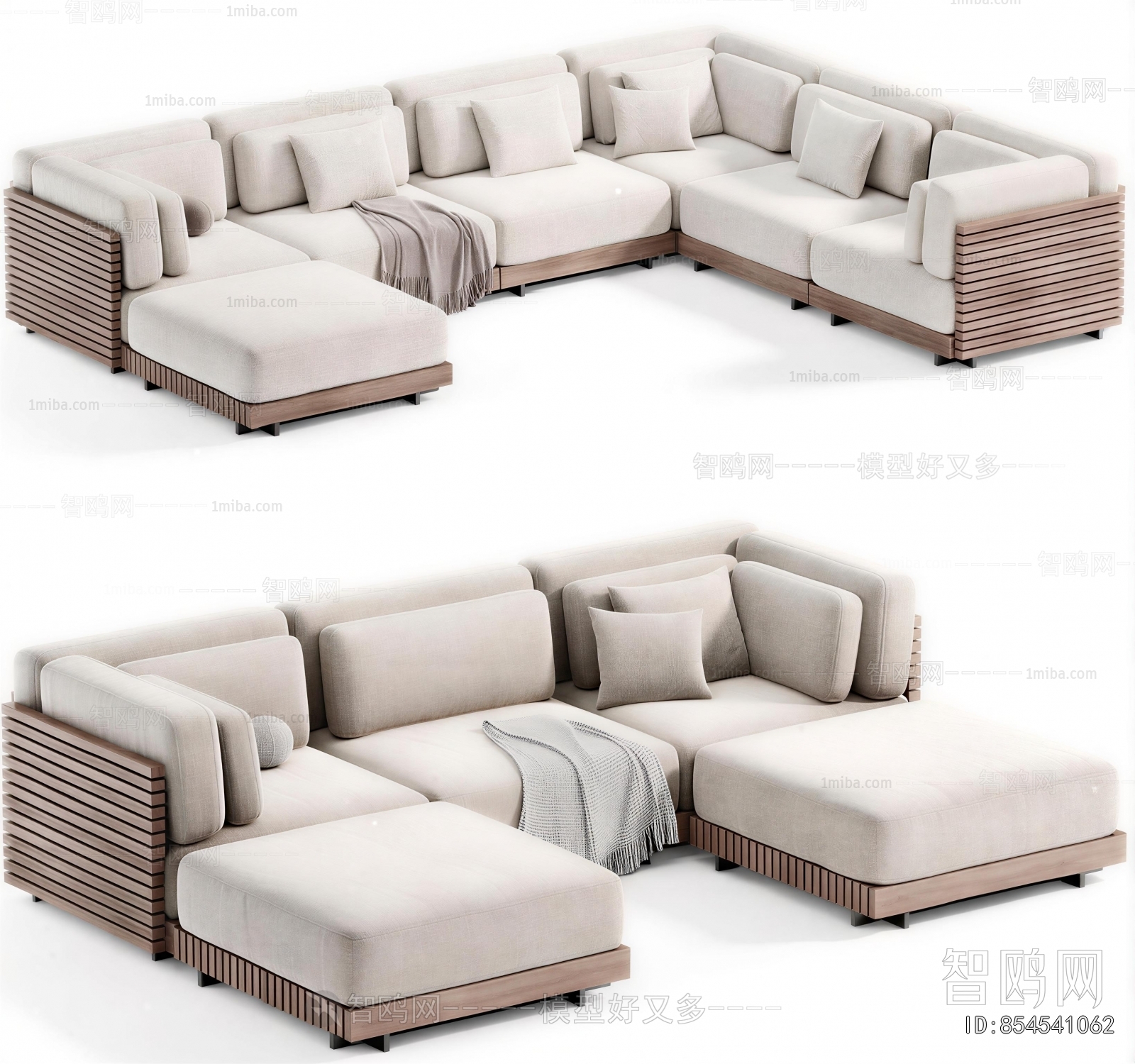 Wabi-sabi Style Corner Sofa