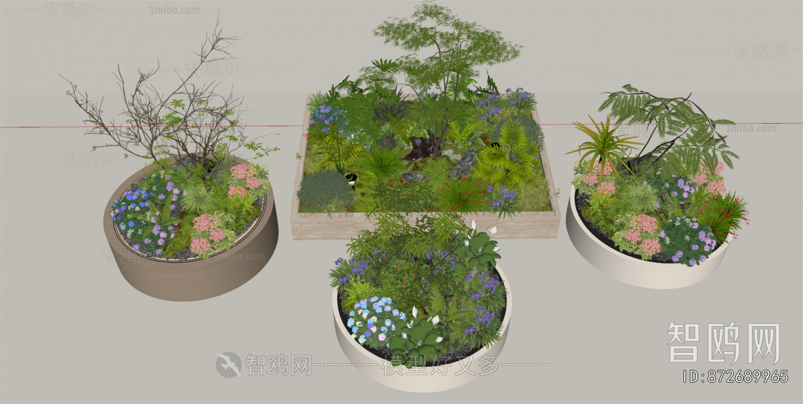 Modern Flower Bed, Flower Bowl, Flower Box