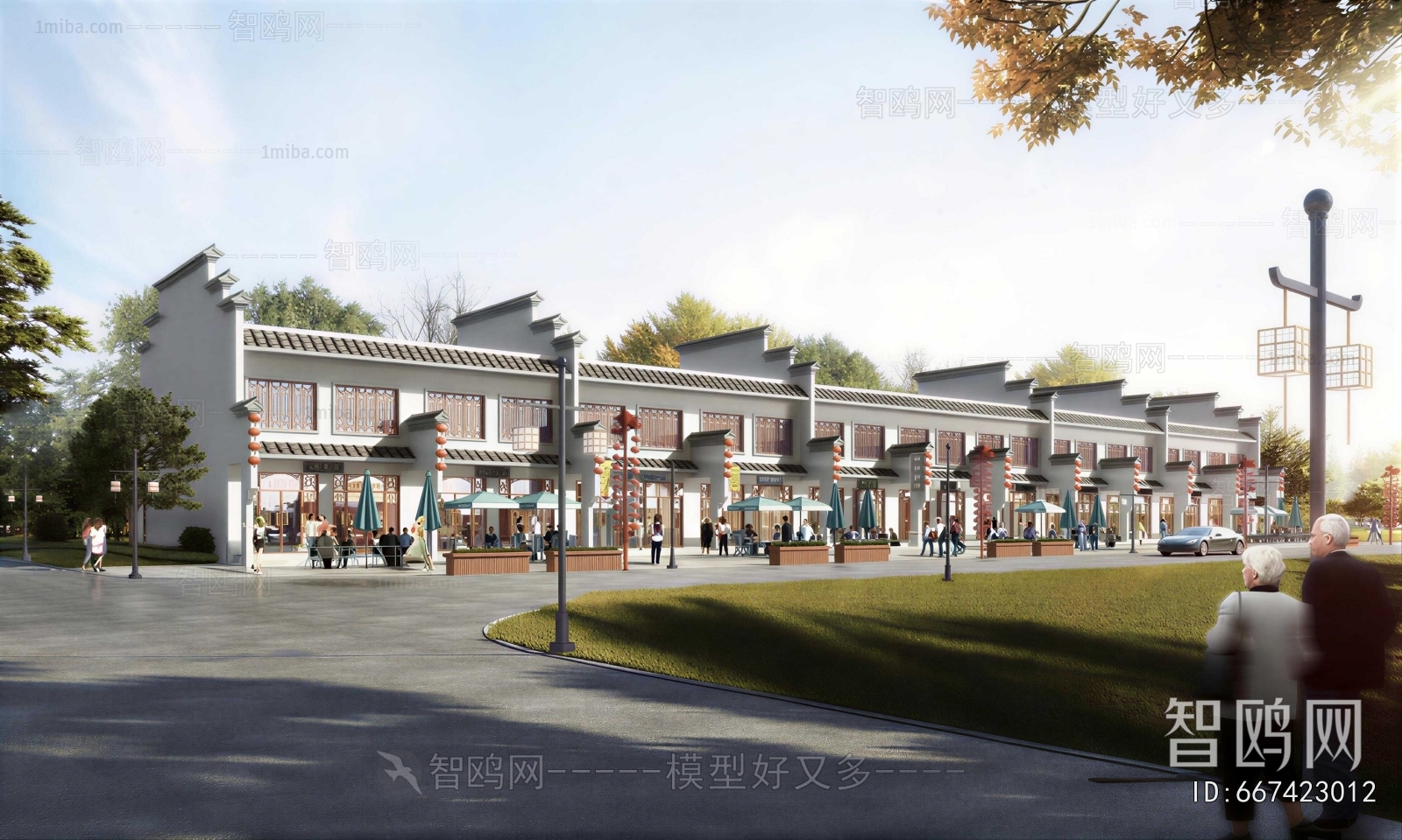 New Chinese Style Commercial Street
