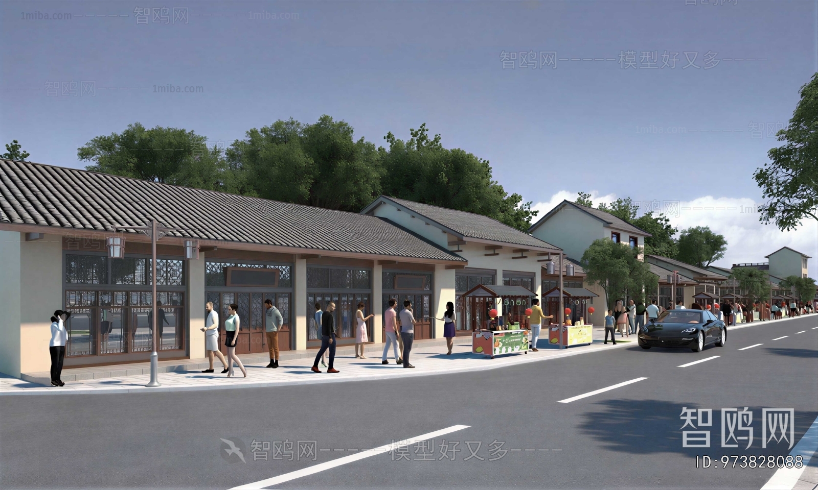 New Chinese Style Commercial Street