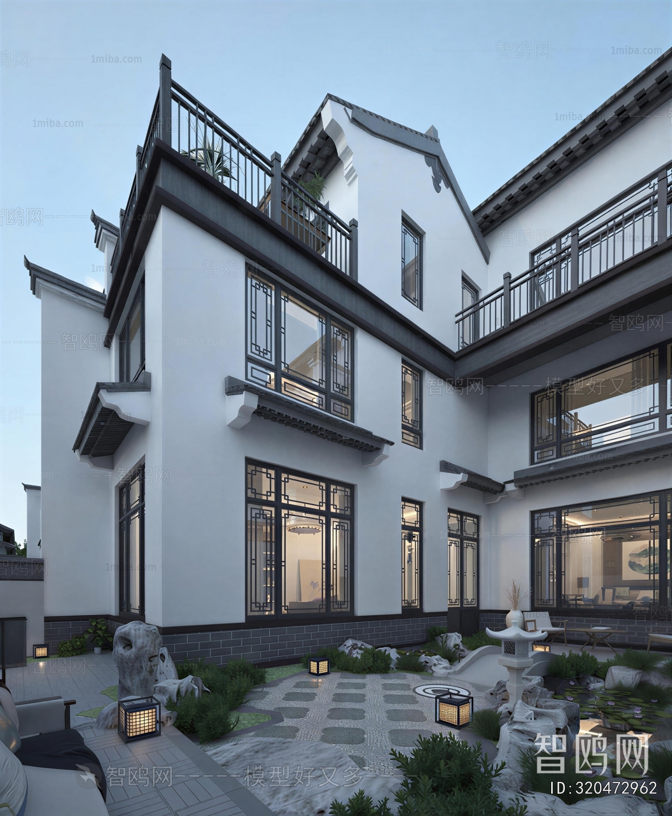 New Chinese Style Courtyard/landscape