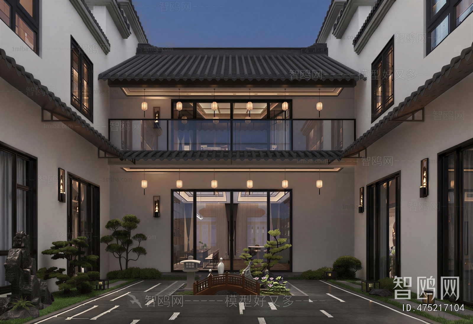 New Chinese Style Courtyard/landscape
