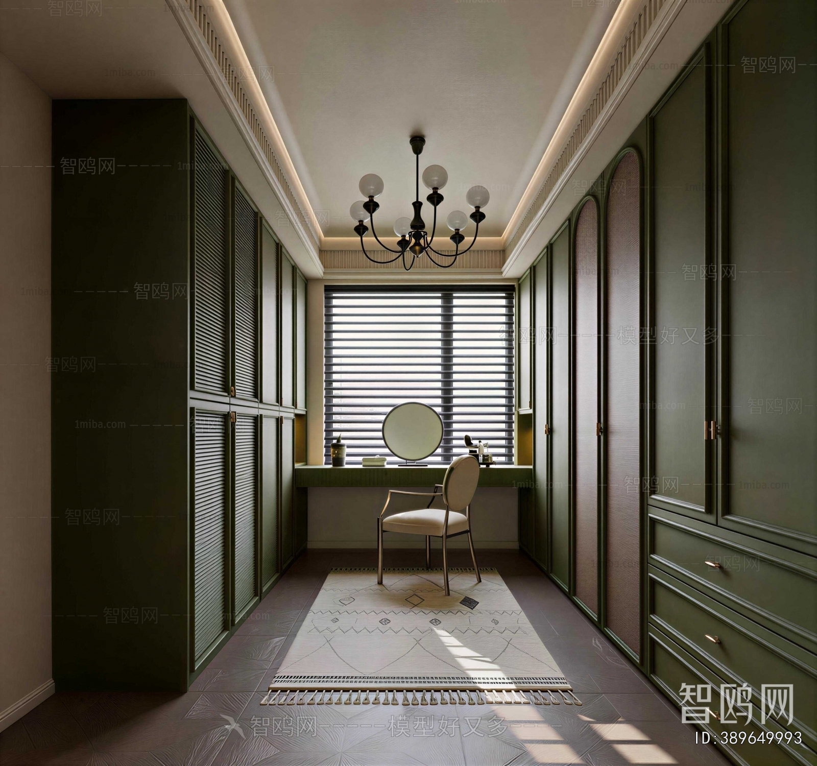 French Style Clothes Storage Area