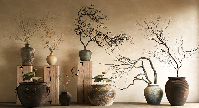 Wabi-sabi Style Dried Branch