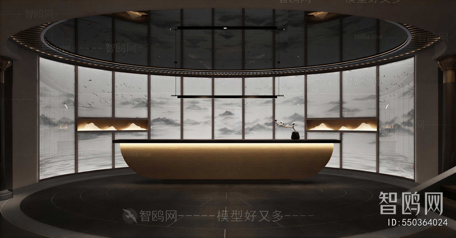 New Chinese Style Lobby Hall