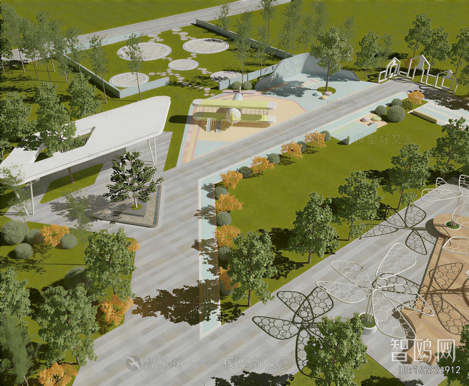 Modern Park Landscape