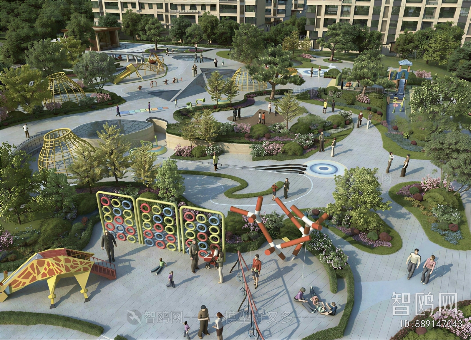 Modern Park Landscape