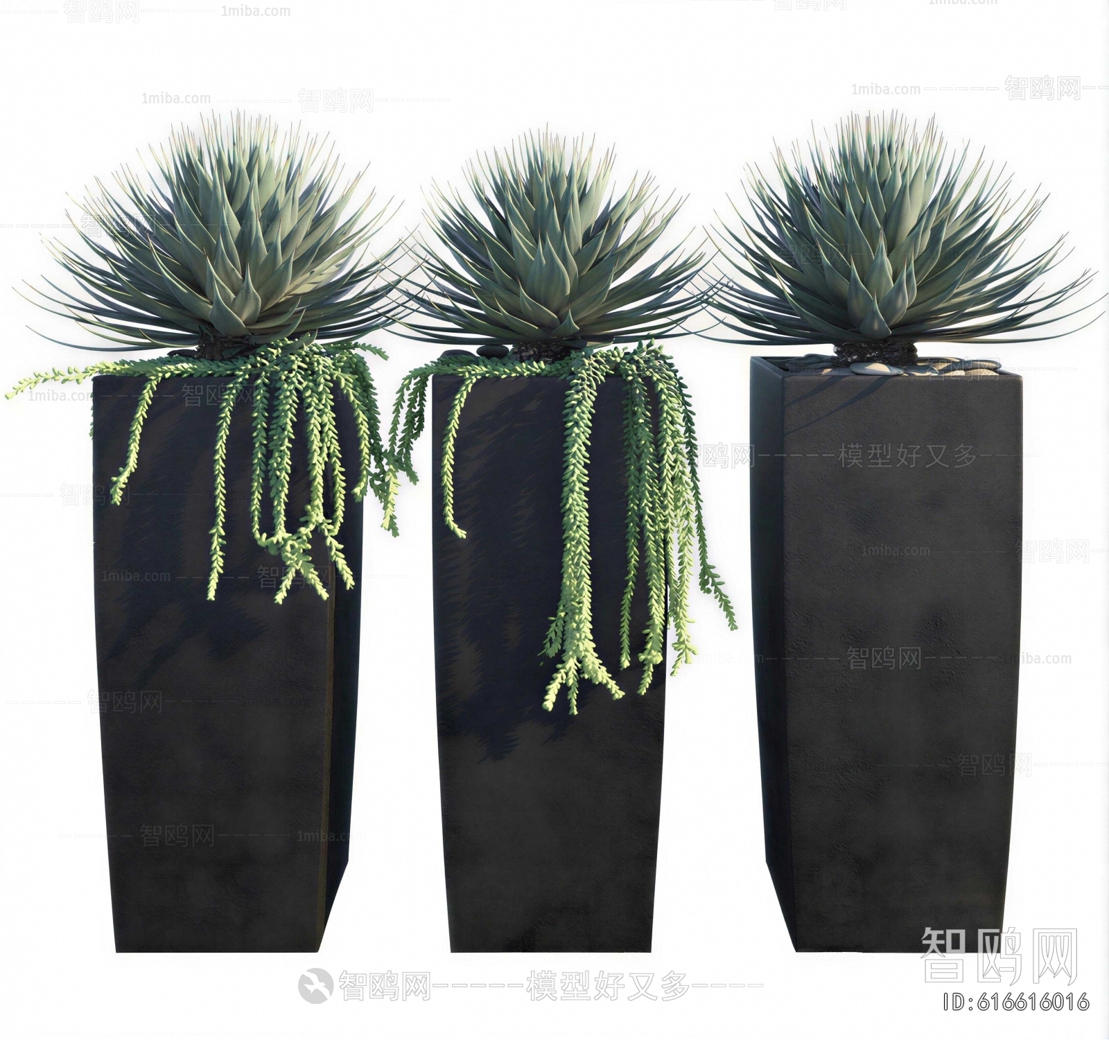 Modern Ground Green Plant Potted Plants