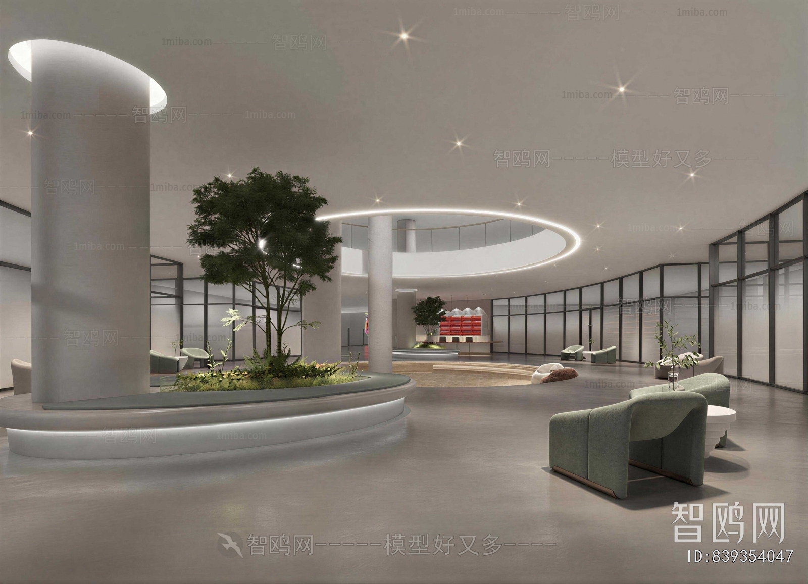 Modern Office Reception Desk