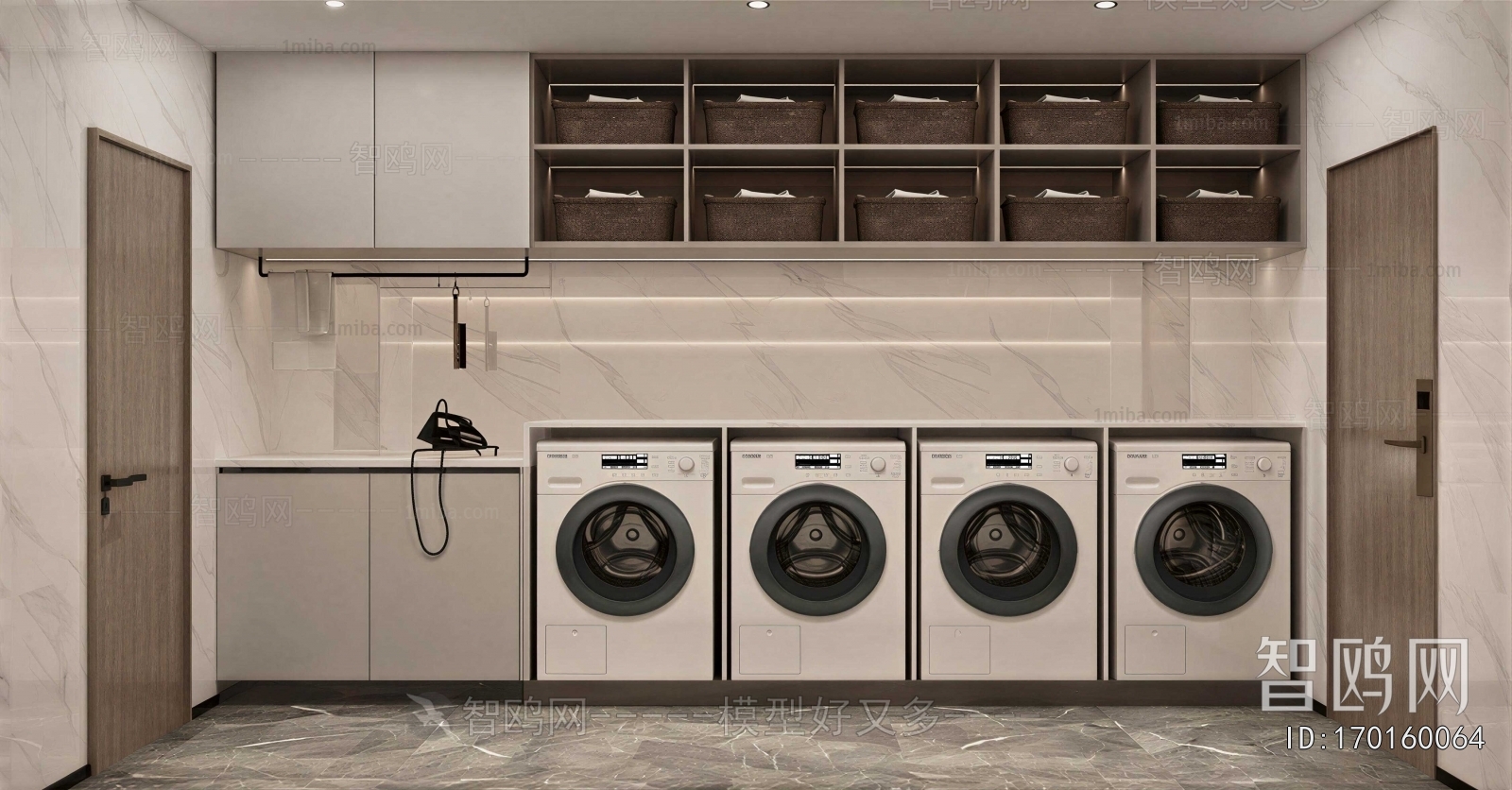 Modern Balcony Laundry Room