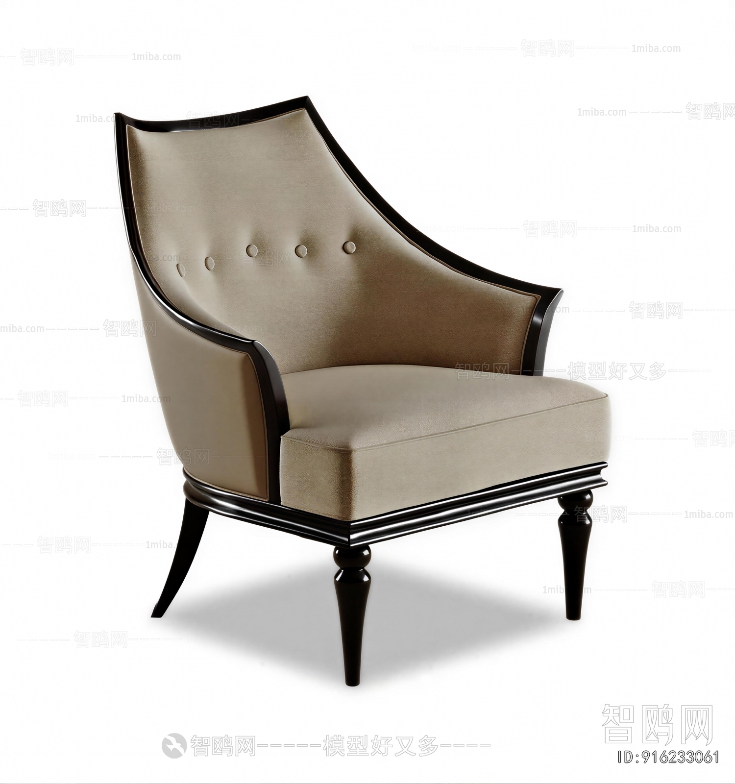 New Classical Style Single Sofa