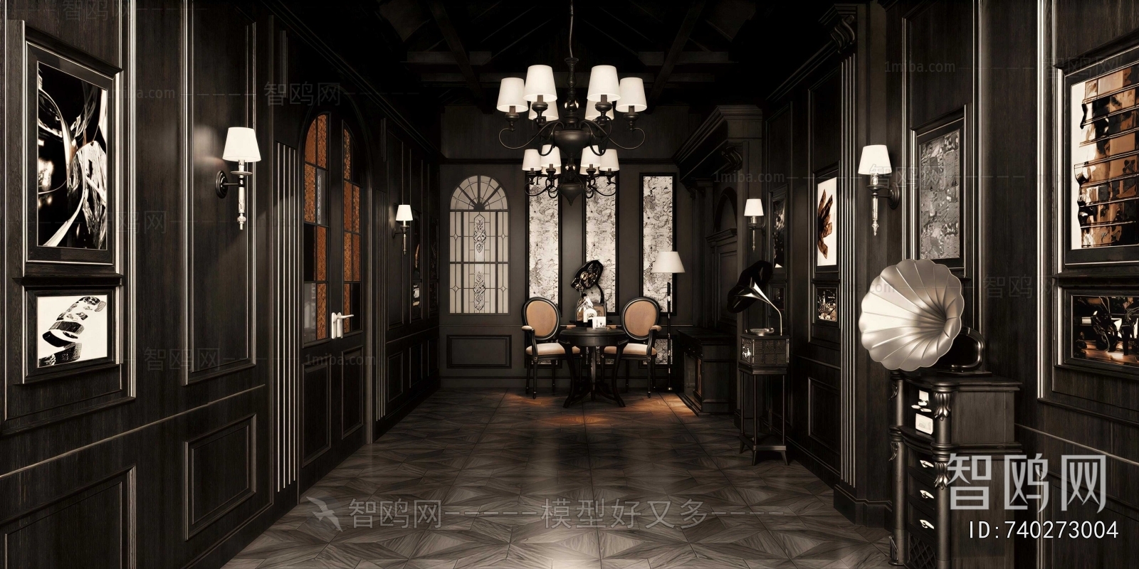 French Style Hallway