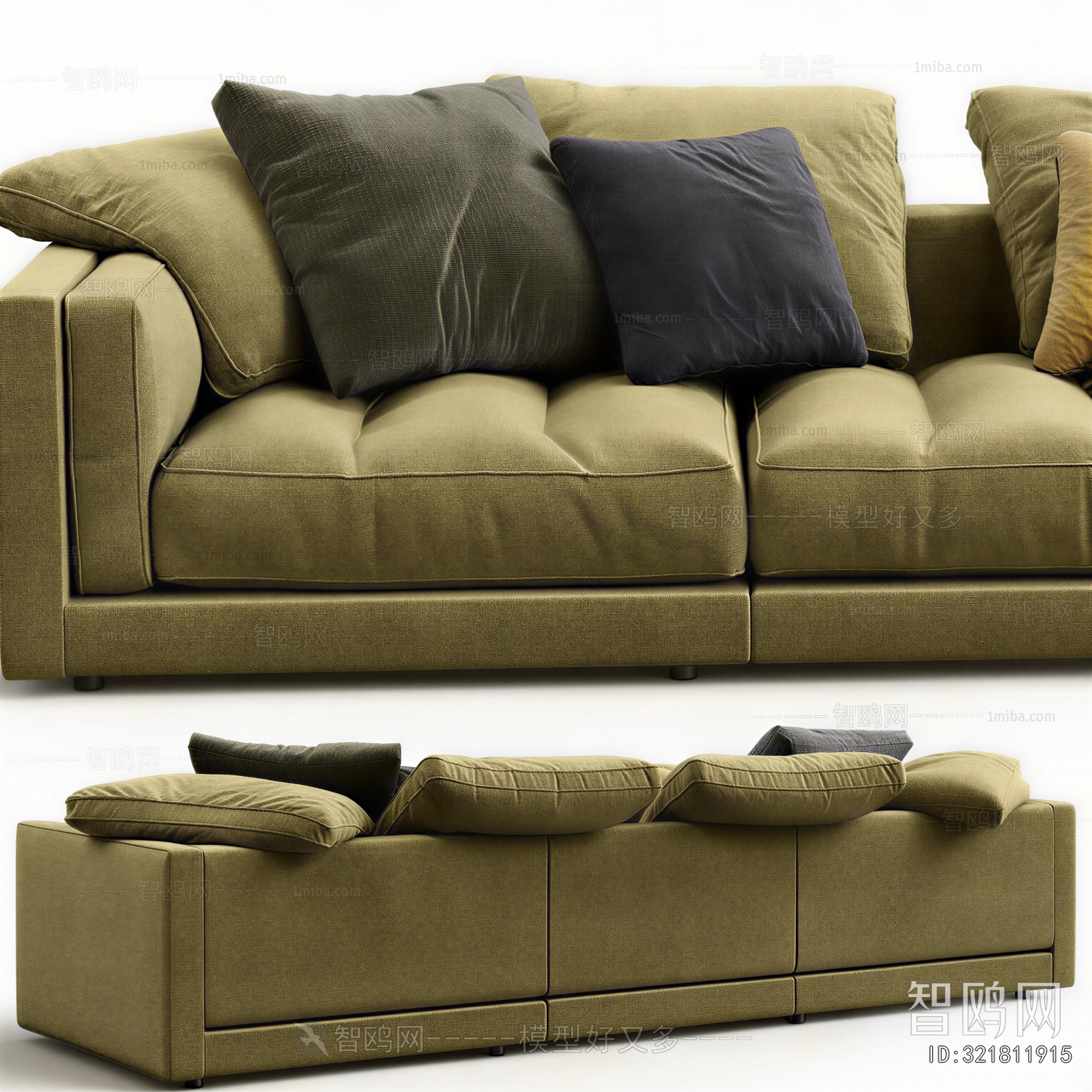 Modern Three-seat Sofa
