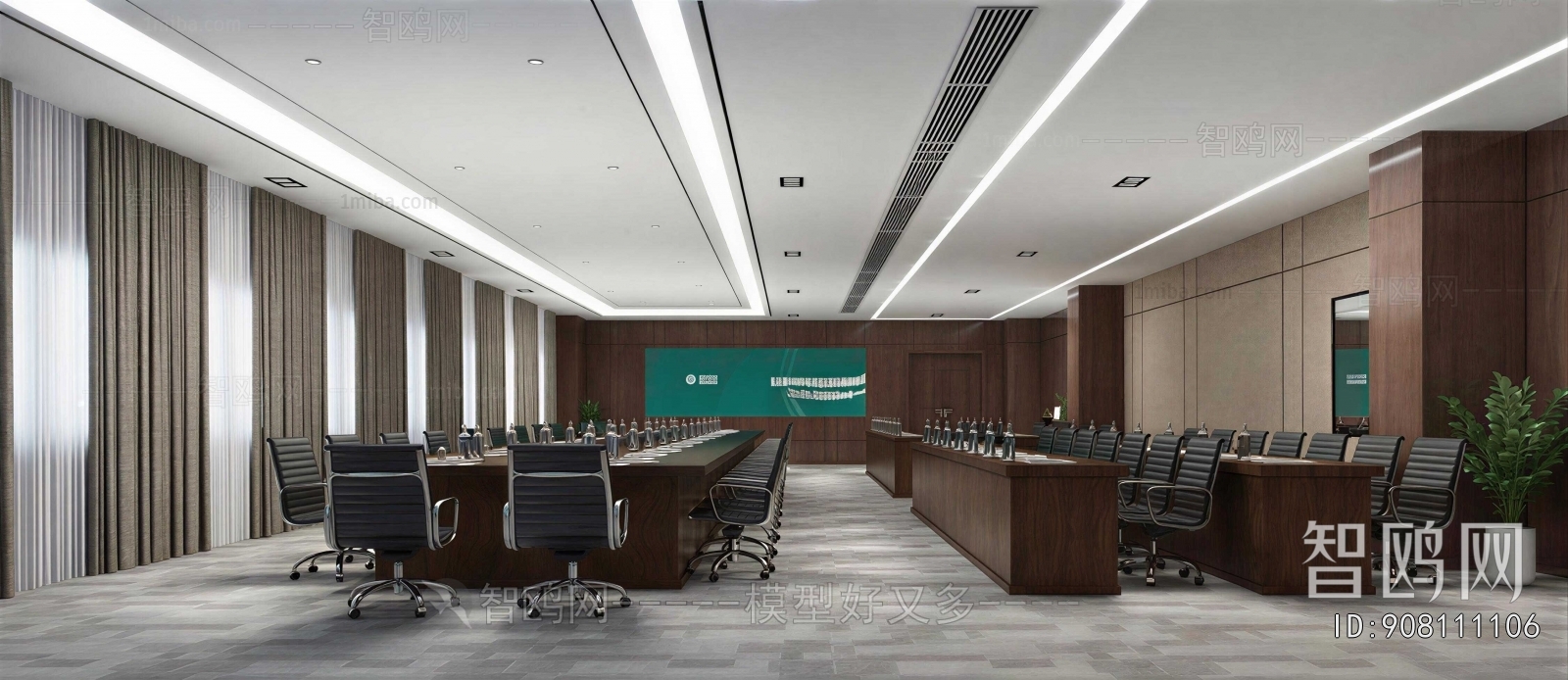 New Chinese Style Meeting Room