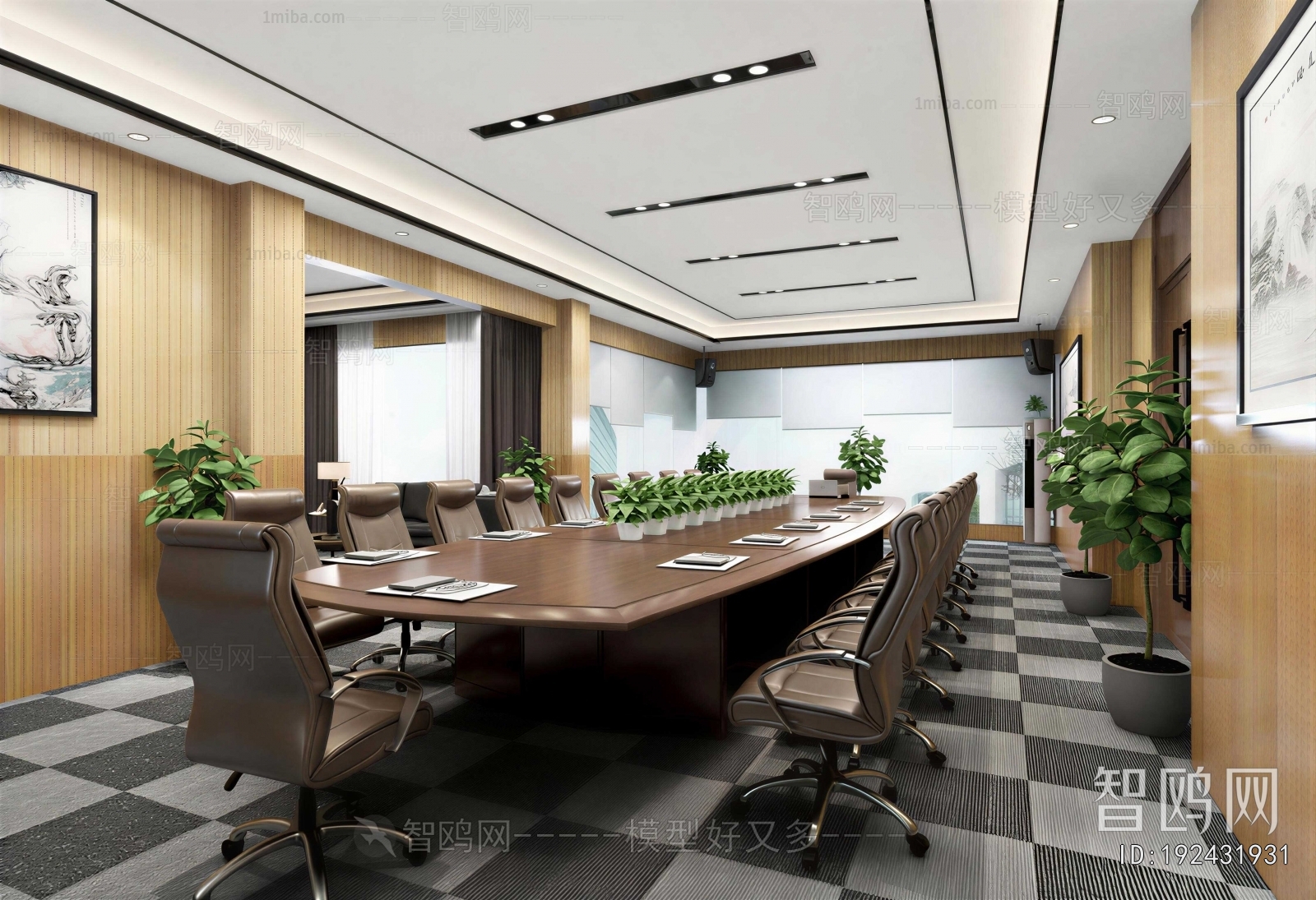 New Chinese Style Meeting Room
